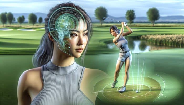 How to Improve Golf Shot Visualization: A golfer visualising the perfect shot on a serene course, enhancing accuracy and confidence.