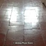 Deep Cleaning Quarry Tiles for Decades of Built-Up Grime
