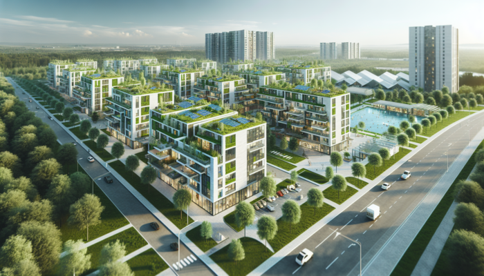 Modern, eco-friendly housing complex in Witbank for young professionals and families, with sustainable design and community amenities.