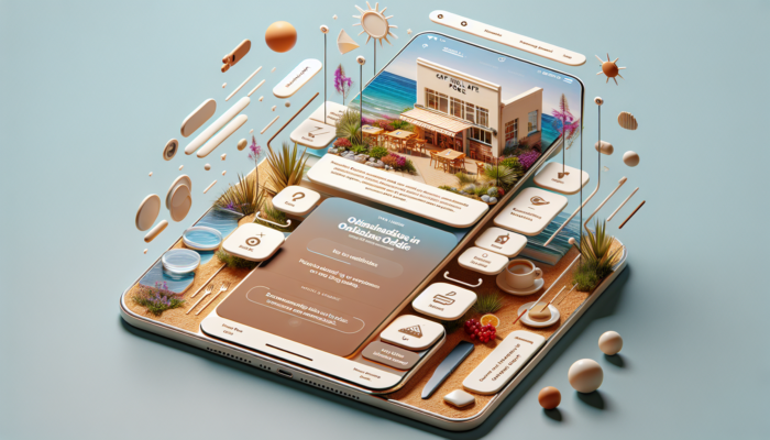 website redesign in Poole for small business: Modern Poole café website redesign featuring intuitive navigation, simplified menu on seamless mobile interface, and vibrant coastal backgrounds.
